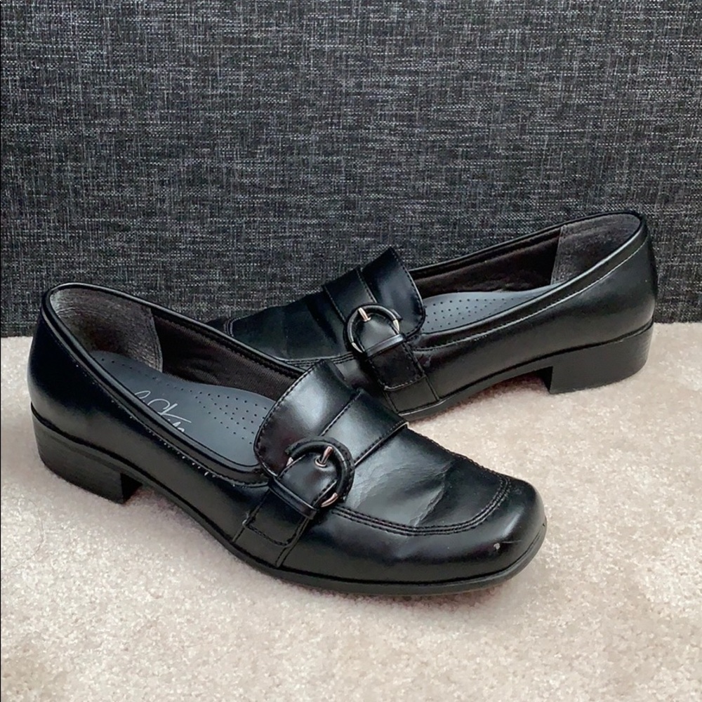 Black Loafers w/ Buckle